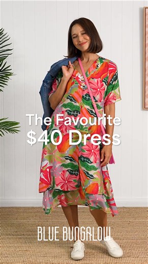 The Nala Dress is the one you’ll reach for season after season. Easy to layer and effortlessly put-together, it features soft, floaty tiers that skim without clinging, plus a pleated neckline and delicate buttons for a refined finish. Step out in timeless, elevated style for less. At just $40, it won't be here for long. Shop now > www.bluebungalow.com.au/products/40-nala-drop | Blue Bungalow