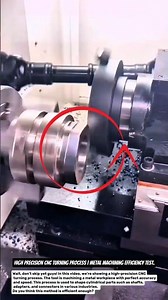 High Precision CNC Turning Process | Metal Machining Efficiency Test.
