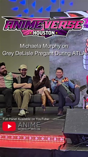 Michaela Jill Murphy (Toph) @🪿 michaela jill murphy 🪿 tells the story of meeting Grey DeLisle @Grey DeLisle while she was pregnant — sweet, kind, and smiling — then instantly flipping the switch into Azula mode with a fierce, chilling delivery. 😈 The tonal whiplash was REAL. Toph was not ready. 🥺🔥 Full Avatar: The Last Airbender cast panel available now on YouTube: AnimeSecrets #avatar #avatarthelastairbender #toph #azula #voiceactors
