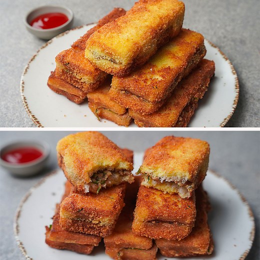 Chicken Bread Finger | Crispy Chicken Finger Toast | Yummy Recipes