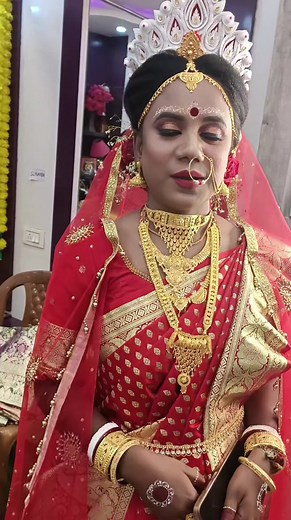 2.6K views · 50 reactions | Today's 2nd Bride (Client's Feedback) Contact us 9804531965 #realbride #kolkatamakeup #kolkatamakeupartist #kolkatabrides #priyadharamakeupartist | Professional Makeup Artist Priya | Facebook