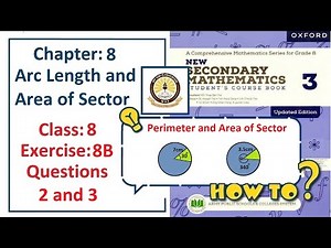 Exercise 8B Question 2, 3 – (Circles/Perimeters) Complete solution – APS Math Class 8.