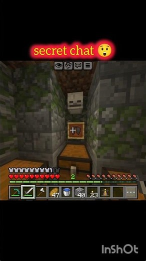 Minecraft Village Secret Chest 🤯 #shortsfeed #shorts
