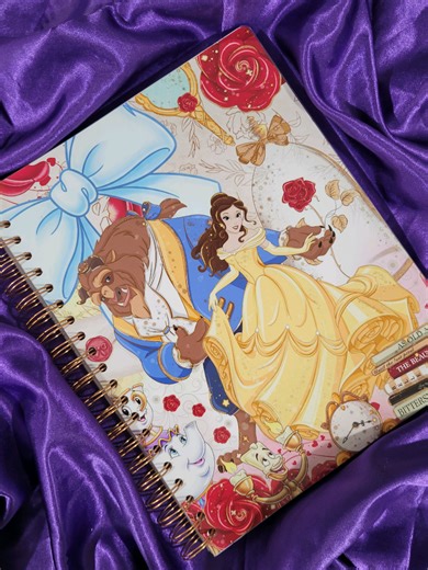 Beauty and The Beast Notebook 😻🌹 #notebook #disneyprincess #papercraft