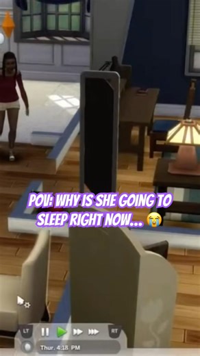 POV: Why is my Sim going to sleep right now… 😭 #sims4 #gameplay #fypシ゚viral #shorts