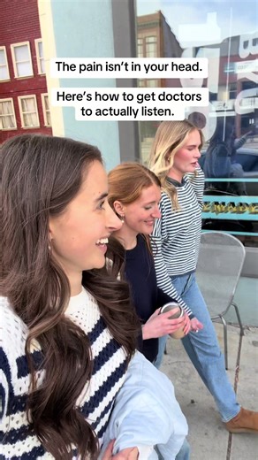 You’re not crazy. Here’s how to get doctors to actually listen to you. 1.\tTrack patterns, not just symptoms Say things like “Exhausted before my period every month” instead of “I’m tired.” \t2.\tBring a timeline instead of just thoughts Come with a log of when it started, what changed, and what’s worse now. \t3.\tUse their language Say “cycle-related,” “hormonal,” or “inflammatory”. Take the time to read about what you have so you come ready to speak their language — it changes how you’re heard