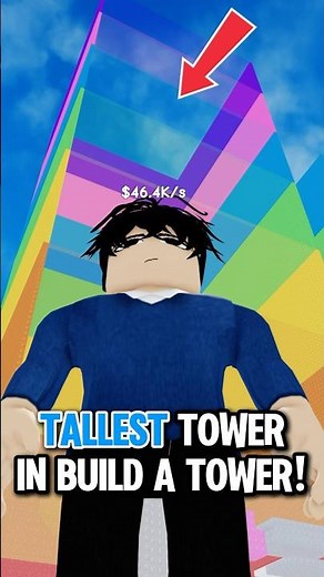 I Built THE TALLEST TOWER in Roblox Build a Tower!! #roblox