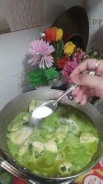 #cooking #spring onion chicken recipe # green chicken #lunch recipe 😋👌😍 like and subscribe