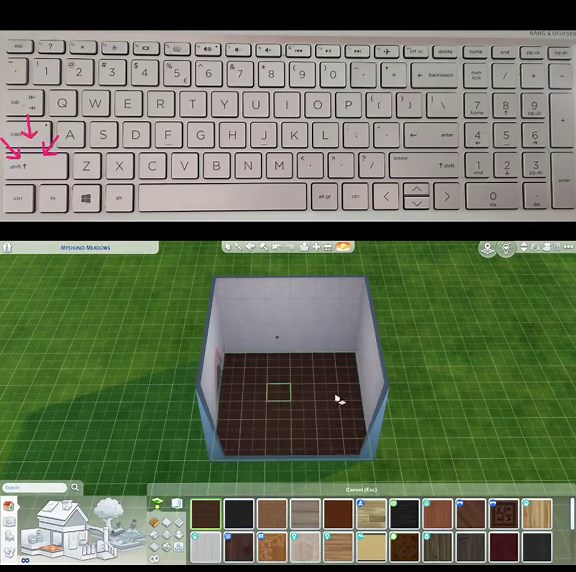 Here are some PC keyboard hacks for building in the Sims 4! 👷‍♀️🏗 #simsbuildtips #simsbuildideas #simscommunity #sims4 #sims4hacks #simstok