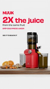 Meet NUUK DRĪP, the cold press juicer that means serious business🧃 Built for maximum nutrition, denser juice and zero oxidation. ✅ 55 RPM motor for maximum nutrient retention ✅ 10% higher juice yield, 0% oxidation ✅ Compact design, easy assembly & cleaning ✅ 100% BPA-free TRITAN jars Watch it in action | Live Demo (Mon–Sat | 10AM–5:30PM) from the NUUK Studio! | MyNuuk