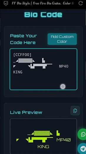 New Free Fire Stylish Bio Codes 🔥 Copy Paste from ffbiostyle.com!
