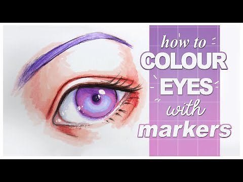 [TUTORIAL] How to color EYES with MARKERS (copic alternative)