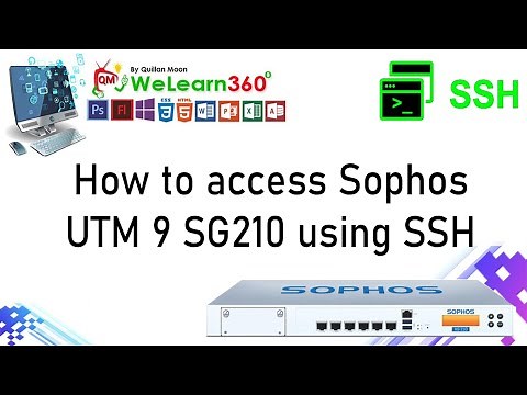 How to access Sophos UTM 9 SG210 using SSH