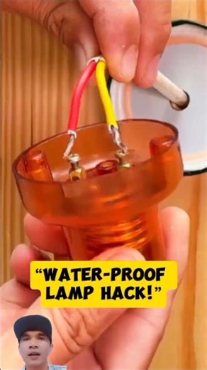 DIY Water-Proof Lamp Using a Recycled Bottle#shortsfeed#shortsviral#
