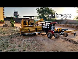Mini toy preet 987 combine harvester || mini harvester