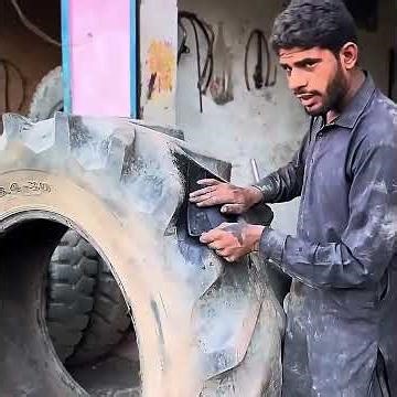 Tractor Tire Repair Step by Step | Heavy Equipment Maintenance