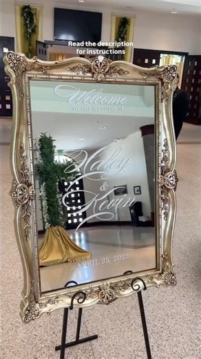 How to DIY wedding Mirrors and Signage 👰‍♀️💍✨