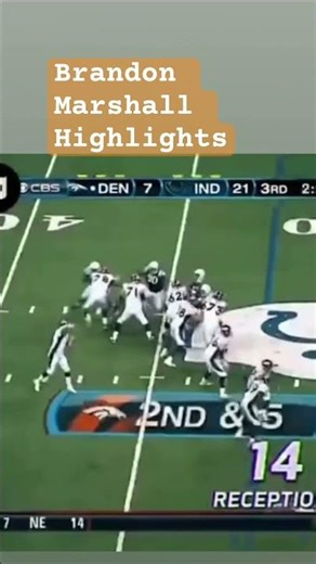 Brandon Marshall Highlights #brandonmarshall #broncos5280 #broncosforlife #broncos #denverbroncos