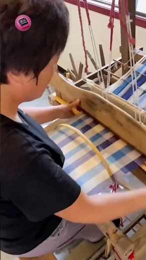 Weaving With Rhythm: Artisans Turn Fabric Into Pure Magic! ✨ #TraditionalCraft