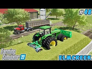 End of harvest grass silage over 600,000 liters | Elmcreek | Farming simulator 22 | Timelapse #48