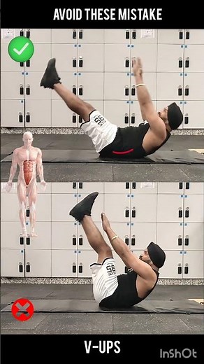 V-Ups Correct technique #v-ups #crunches #fitness #workout #abs