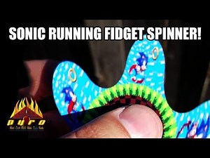 SONIC RUNNING ANIMATED FIDGET SPINNER! Making Fidget Spinner Animations.