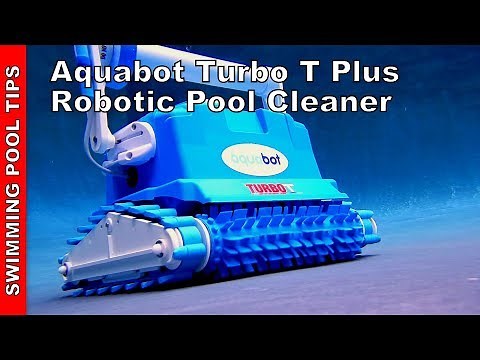 Aquabot Turbo T Plus Robotic Pool Cleaner with Remote, Cord Swivel, Caddy - Filters to 2 Microns!