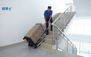 履带式电动爬楼机搬重物上楼神器！