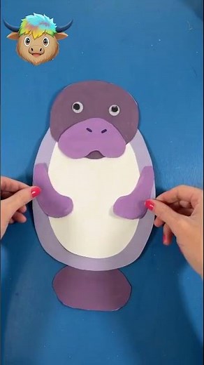 Paper Manatee Craft Easy Ocean Animal Craft for Kids | Free Template