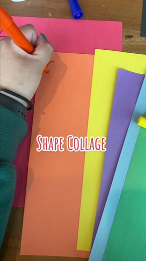 Colorful Shape Collage for Kids: Fun and Easy Activity