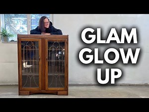 Art Deco Waterfall Cabinet gets a GLAM NEW LOOK!