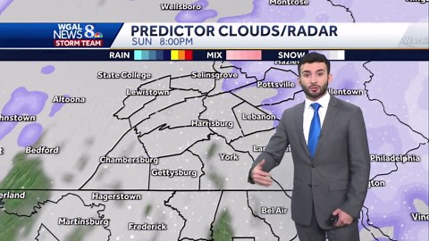 Hour-by-hour snowfall projections