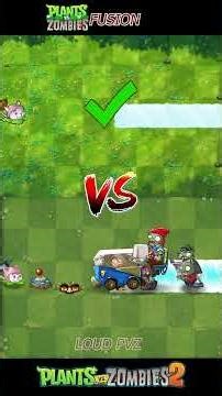PVZ FUSION VS PVZ 2 - Plant Team Vs Zombie Team - p28 - Who is the best ? #gameplayvideo #shorts