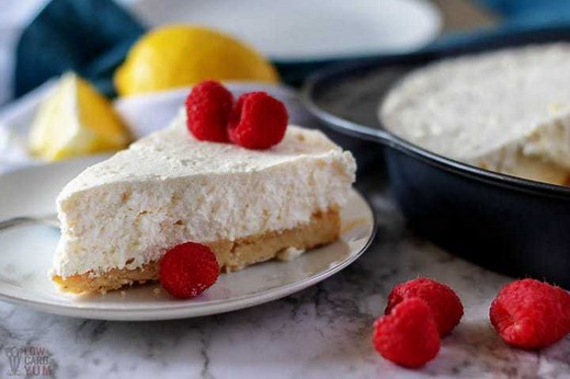 Keto Italian Lemon Ricotta Cheesecake