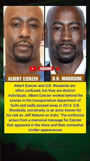 Clearing the Confusion Albert Ezerzer vs. D. B. Woodside from Suits #shorts #Suits #artist