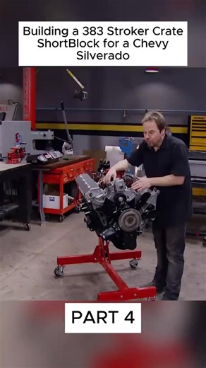 Building a 383 Stroker Crate Short Block for a Chevy Silverado | Enginebuildcar1