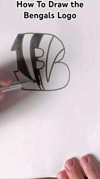 How to Draw the Bengals Logo (tutorial) #drawingtutorial #bengals #drawing #fyp