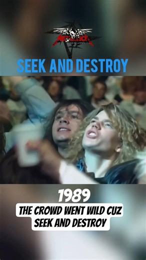 Seek and destroy live Canada 1989 🔥#metallica #jasonnewsted #jameshetfield