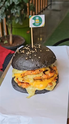 Hundred Burgers Pune | 100 Burgers™️ on Instagram: "Best Smash Burger in Town 📍 . . Location @hundredburgerspune panache mall, tiranga chowk, bvp, katraj, Pune 📍 . Credits @adis_food_voyage . #smashburgers #katraj #burgertime"