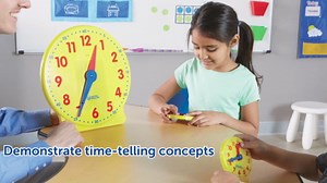 Learning Resources Big Time Student Clock, Teaching & Demonstration Clock Ages 5 and Up