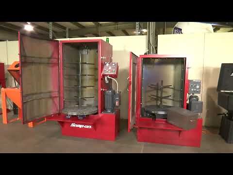 Snap-On Automatic Parts Cleaning equipment PBC57A and PBC58 shown with accessories.