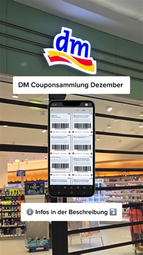al.coupone // PAYBACK Punkte & Meilen Creator 🚀 on Instagram: "DM Couponsammlung für Dezember! 🔥 Die stärksten Punkte-Vorteile für deinen DM-Einkauf – alles in einer Sammlung. So bekommst du die Coupons ⤵️ 1️⃣ Beitrag liken 🫶 2️⃣ Kommentieren 💬 oder jemanden taggen 🙋‍♂️ 3️⃣ Der Link kommt automatisch per DM 📨 ⚠️ Wichtig: Vorher folgen, sonst kann die Nachricht nicht zugestellt werden. ℹ️ INFOS: 👉 Erst Payback Karte scannen, dann die Coupons 👉 Gilt nur für Einkäufe in der Filiale, keine O