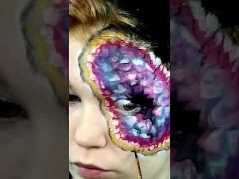 Geode-inspired makeup transformation in stunning detail