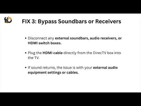 How To Fix DirecTV No Sound – Audio Format, HDMI & Receiver Settings