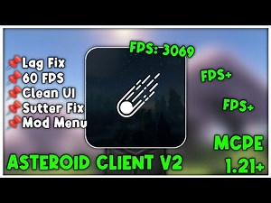 Asteroid Client V2 For MCPE 1.21+ [MOD MENU]🔥