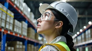 Female professional engineer, working checking quality control, inspection in factory, warehouse, factory, industrial plant 6.mp4