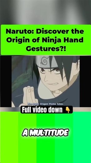 Naruto Shippuden: Real Life Origins of Hand Seals/Jutsu! #narutoshorts