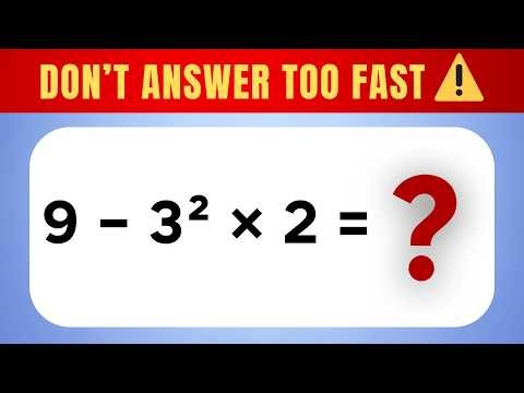 Only a Genius Can Solve All 20 Math Riddles