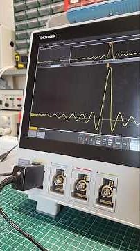 new scary oscilloscope😱 touchscreen and it also makes coffee! #engineering #electronics #tektronix