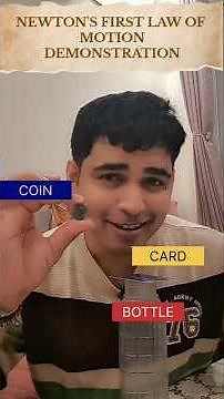 Newton's First Law Experiment #physics #experiment #lawsofmotion #inertia #shorts #physicsexperiment